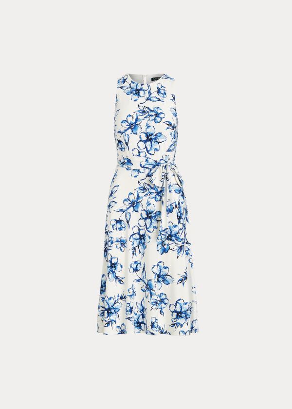 Women's Ralph Lauren Floral Jersey Dresses | 486201ELJ